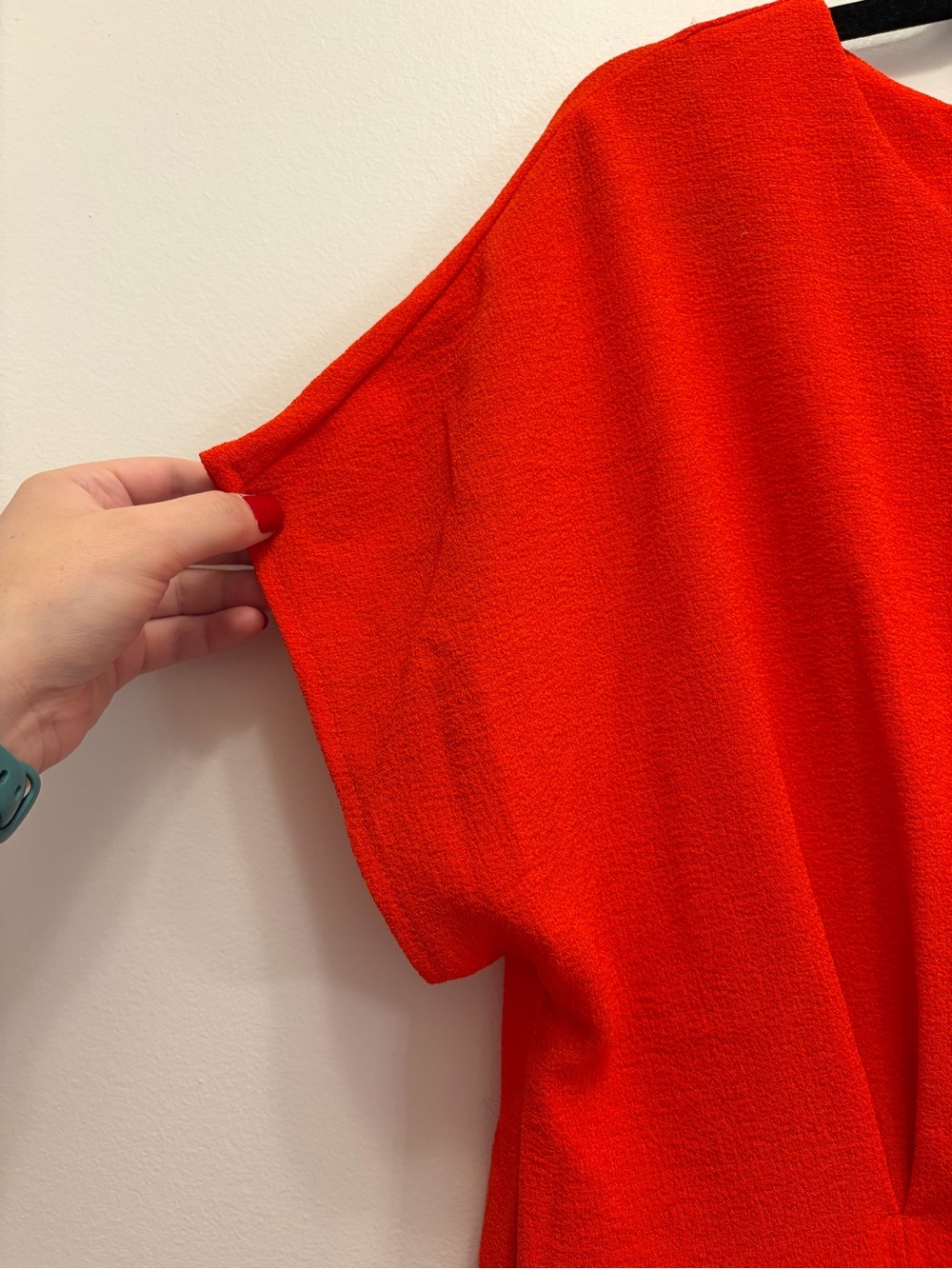 ASOS Red Shift Dress Women’s Short Sleeve Dress Size 14 - Picture 7 of 8